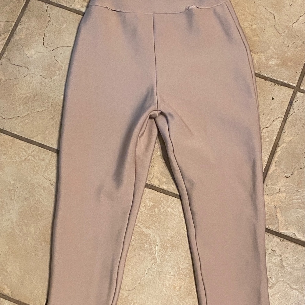 NWD Bella Barnett One Size Full Body Form Fitting  Jumpsuit Cream Nude